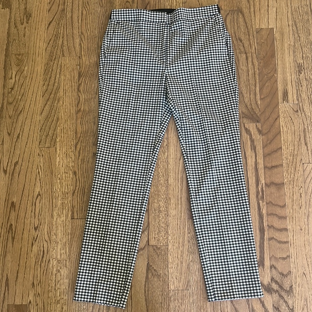 Zara Black & White Checkered Pants